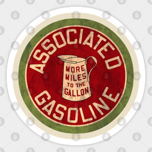 Associated Gasoline Sticker by Midcenturydave